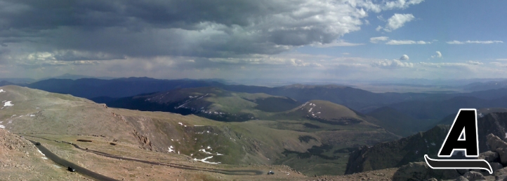 View of mountains in Evans, CO