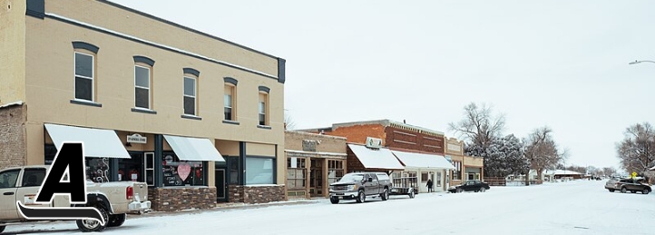 Photo of downtown Kersey, CO